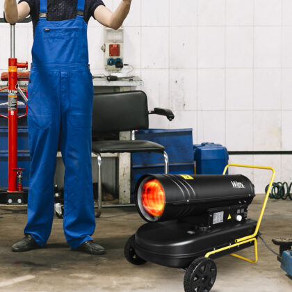 Diisel soojapuhur ratastega, 30kW, 36l