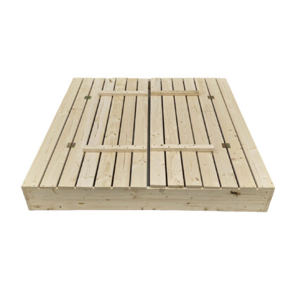 Puidust täiskomplektne liivakast Bonus Orbis koos kattega, 140x140 cm