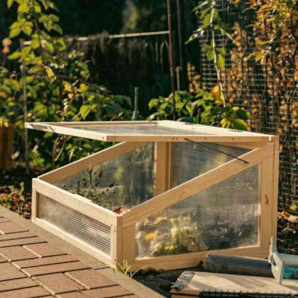 minikasvuhoone, 120 x 80 cm, must