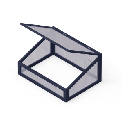 minikasvuhoone, 80 x 60 cm, must