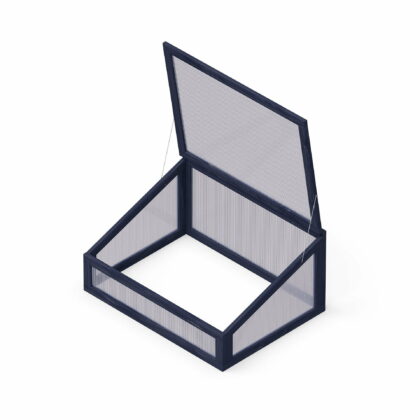 minikasvuhoone, 80 x 60 cm, must