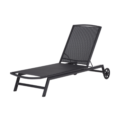 Kokkupandav päevitustool Aire, must