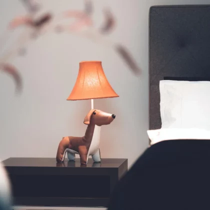 laste laualamp, taksikoer valdo