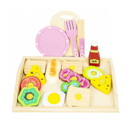 Puidust mänguasi "Pool hommikut"