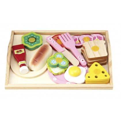 Puidust mänguasi "Pool hommikut"