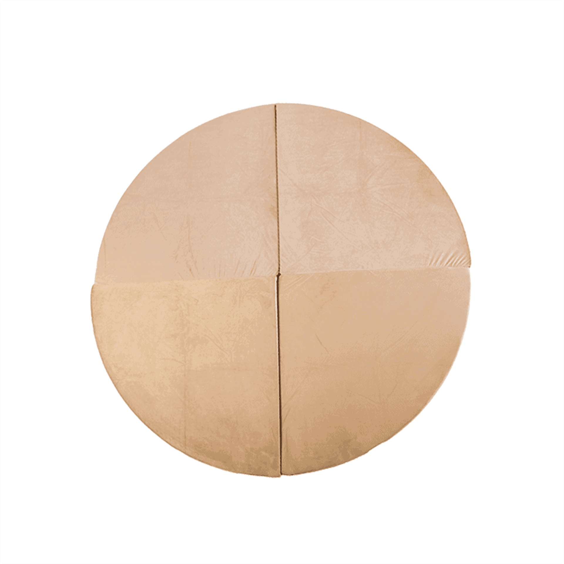 PNMAT023_1 Pehme mängumatt Ring, 160 x 160 cm, beež - Image 1