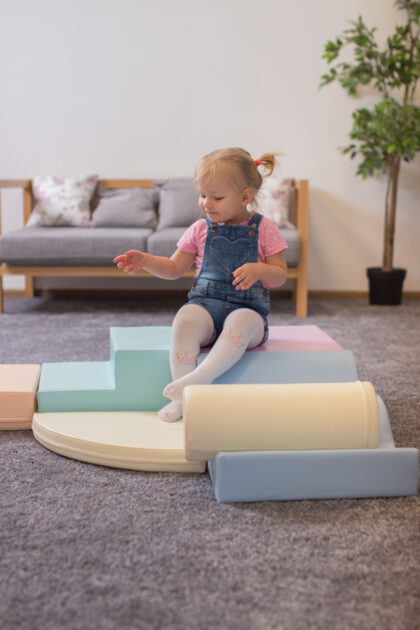 Pehmete mänguklotside komplekt TIGU, pastelne - Image 5