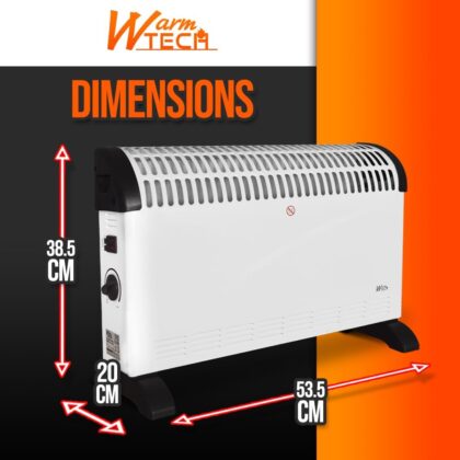 Konvektor 2000W, valge