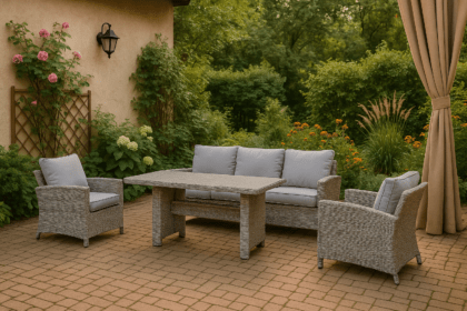 Aiamööbli komplekt NORCIA, beež - Image 2