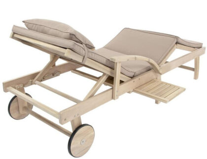 Kokkupandav päevitustool, St. Tropez, beež - Image 3