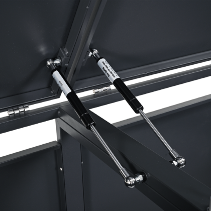 Metallist prügikastide kuur lukuga, kahekohaline - Image 19