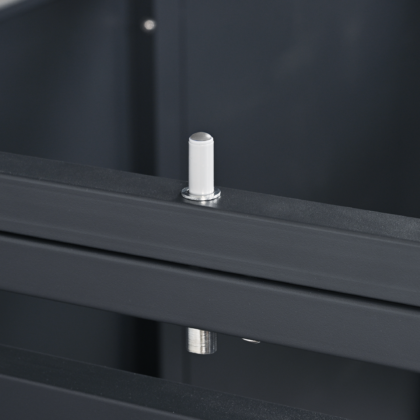 Metallist prügikastide kuur lukuga, kahekohaline - Image 17