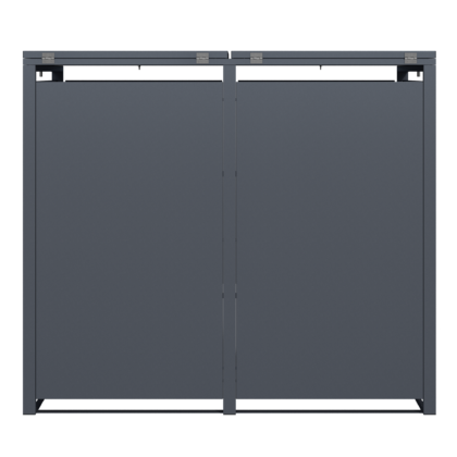 Metallist prügikastide kuur lukuga, kahekohaline - Image 20