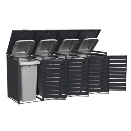 Metallist prügikastide kuur, neljakohaline - Image 5