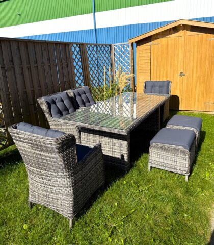 Aiamööbli komplekt BOSA, hall - Image 3