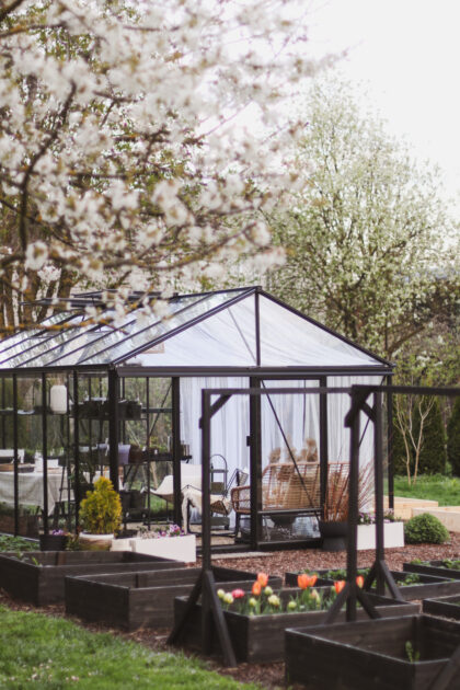 Puidust peenrakast 80 x 80 x 27 cm, must - Image 4