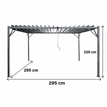 Metallist pergola, 3 x 3 m - Image 9