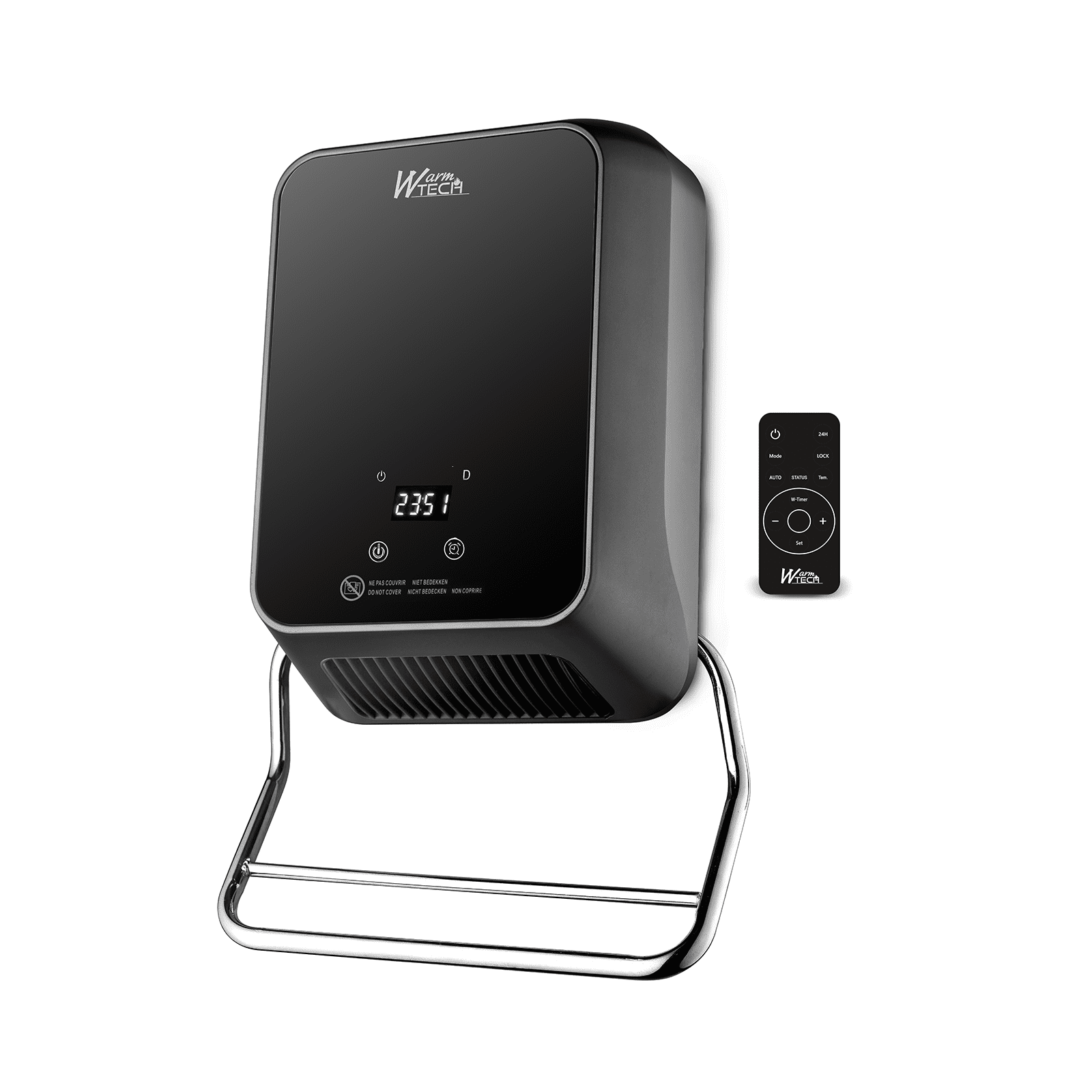 elektriline-soojapuhur-seinale-koos-rätikuhoidjaga-2000-w Elektriline soojapuhur seinale 2000 W, must - Image 1