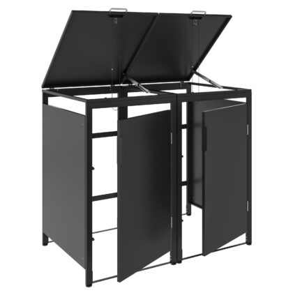 Metallist prügikastide kuur, kahekohaline, MBB01-2A, antratsiit