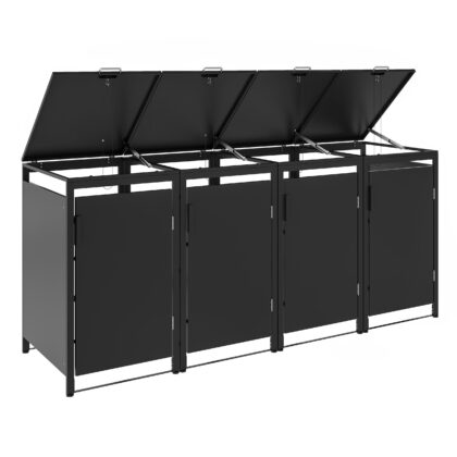 Metallist prügikastide kuur, neljakohaline, MBB01-4A, antratsiit