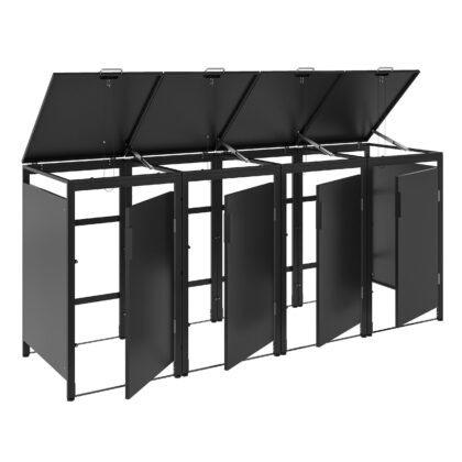 Metallist prügikastide kuur, neljakohaline, MBB01-4A, antratsiit