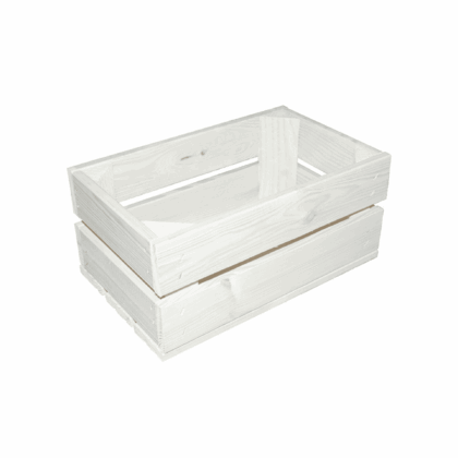 puidust kast 32 x 20 x 14 cm, valge