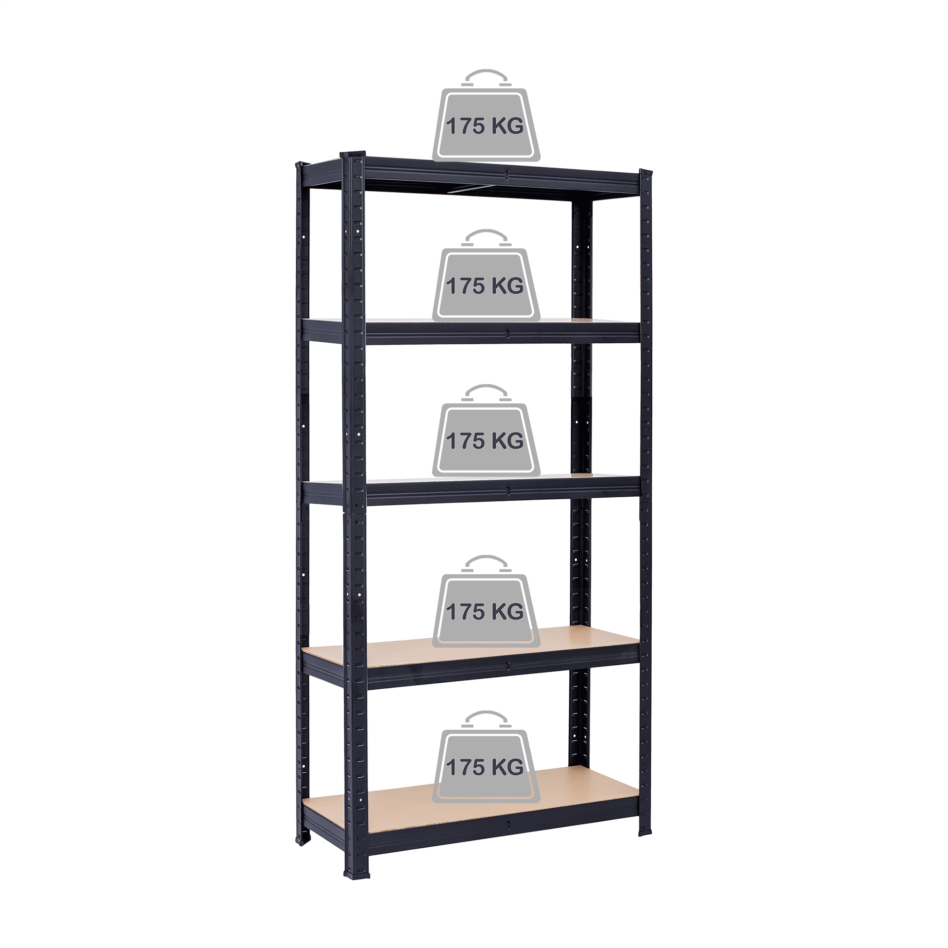 sandeliavimo_lentyna_180x90x40_175_juoda_1|Hoiuriiul 180x90x40 cm Sandėliavimo lentyna - stelažas 180x90x40 cm, 175 kg, juoda