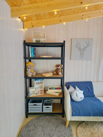 Sandėliavimo lentyna - stelažas 180x90x40 cm, 175 kg, juoda