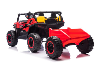 Laste elektriline bagi järelkäruga, punane - Image 5