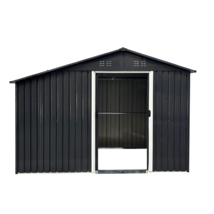 Metallist aiakuur küttepuude varjualusega, 5,77 m2, antratsiit