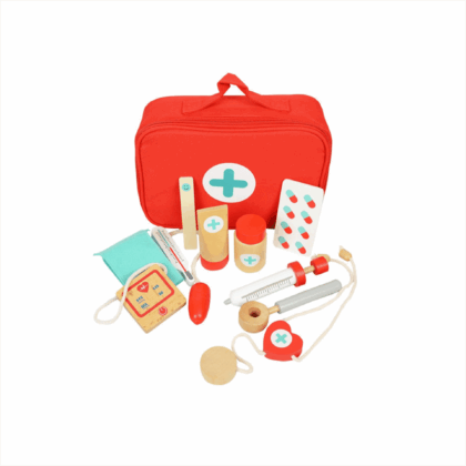 Puidust arstikomplekt kotiga