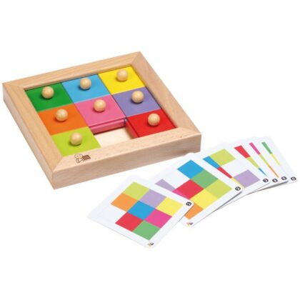 6 kaardiga puidust loogikamäng