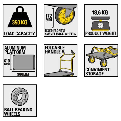 Kaubakäru Stanley PC512, 350 kg - Image 4