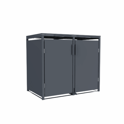 metallist prügikastide kuur, kahekohaline, pedaaliga, antratsiit