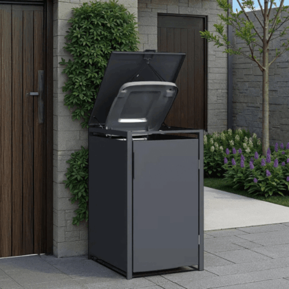 Metallist prügikasti kuur, pedaaliga, antratsiit